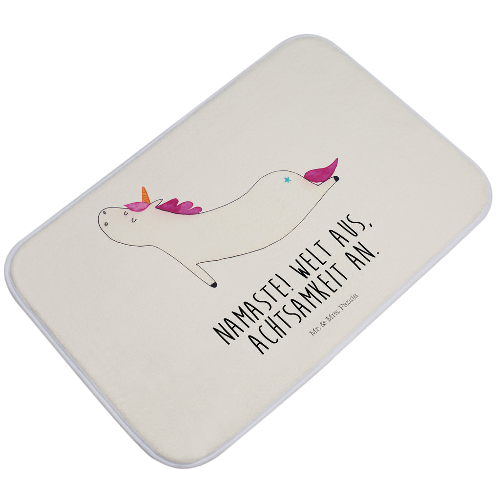 Badvorleger Einhorn Yoga Badematte, Badteppich, Duschvorleger, Badezimmerteppich, Badezimmermatte, Badvorleger, Duschmatte, Duschteppich, Einhorn, Einhörner, Einhorn Deko, Pegasus, Unicorn, Yoga, Namaste, Achtsamkeit, Entspannung, Joga, Yogamatte, Sport, lustig, witzig, süß