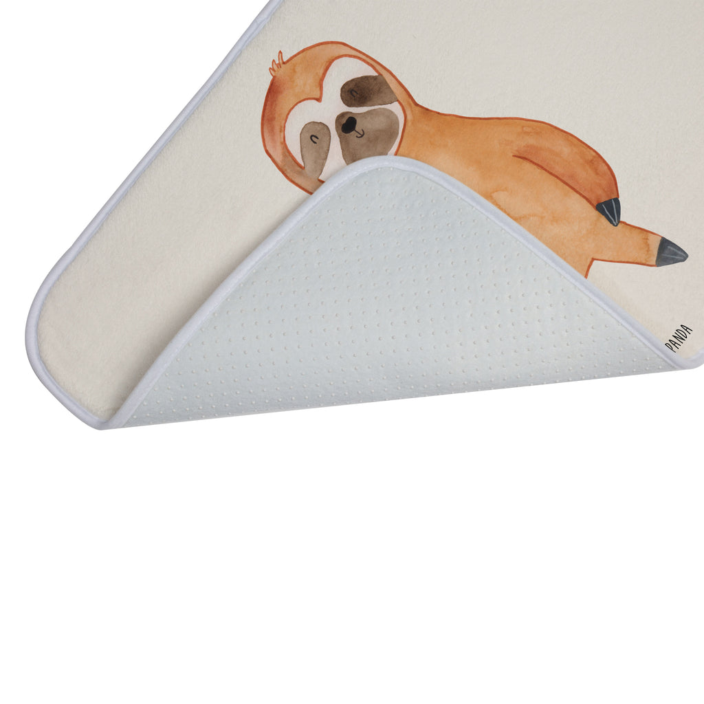 Badvorleger Faultier Zufrieden Badematte, Badteppich, Duschvorleger, Badezimmerteppich, Badezimmermatte, Badvorleger, Duschmatte, Duschteppich, Faultier, Faultier Geschenk, Faultier Deko, Faultiere, faul, Lieblingstier, Pause, relaxen, Glück, glücklich, zufrieden, happy, Zufriedenheit, Gelassenheit, Ruhe, Frieden