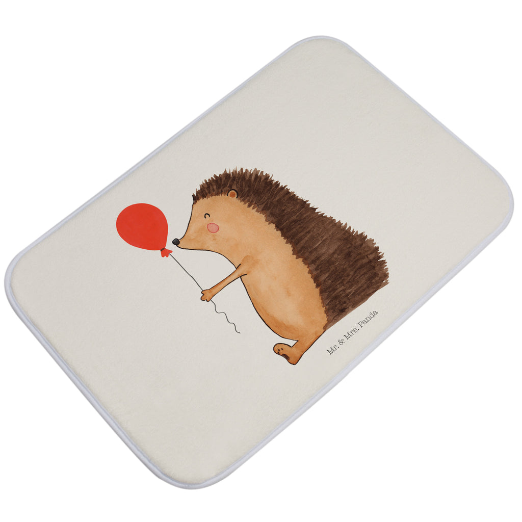Badvorleger Igel mit Luftballon Badematte, Badteppich, Duschvorleger, Badezimmerteppich, Badezimmermatte, Badvorleger, Duschmatte, Duschteppich, Tiermotive, Gute Laune, lustige Sprüche, Tiere, Igel, Geburtstag, Herzlichen Glückwunsch, Glückwunsch, Geburtstagskind, Ballon, Happy Birthday