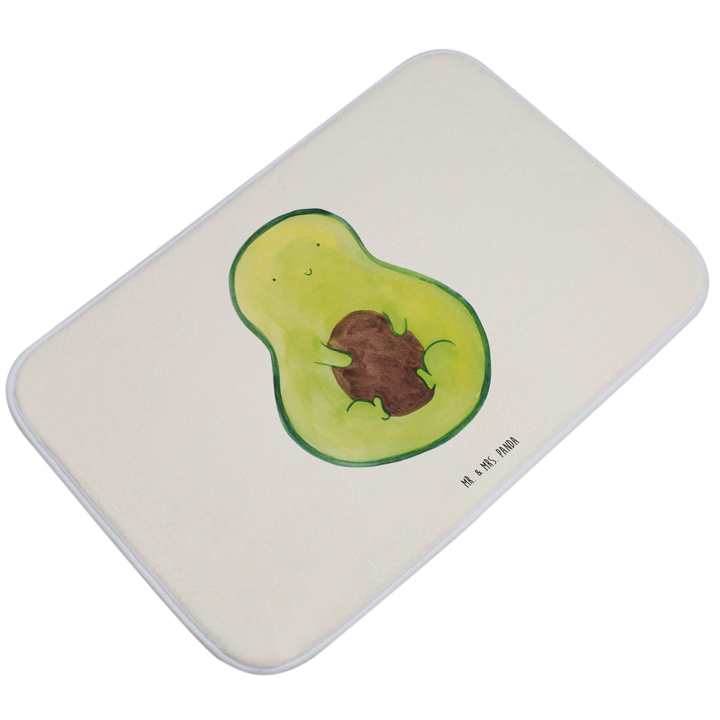 Badvorleger Avocado mit Kern Badematte, Badteppich, Duschvorleger, Badezimmerteppich, Badezimmermatte, Badvorleger, Duschmatte, Duschteppich, Avocado, Veggie, Vegan, Gesund, Avokado, Avocadokern, Kern, Pflanze, Spruch Leben