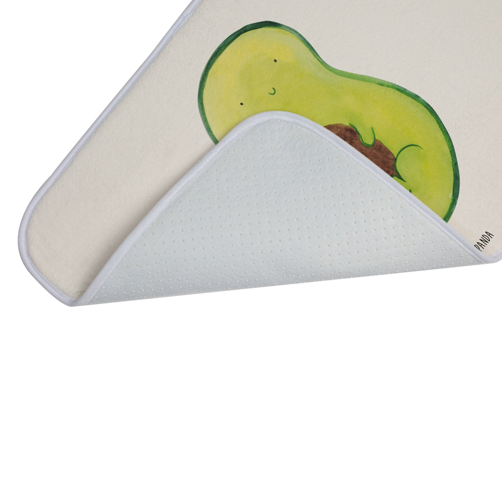 Badvorleger Avocado mit Kern Badematte, Badteppich, Duschvorleger, Badezimmerteppich, Badezimmermatte, Badvorleger, Duschmatte, Duschteppich, Avocado, Veggie, Vegan, Gesund, Avokado, Avocadokern, Kern, Pflanze, Spruch Leben