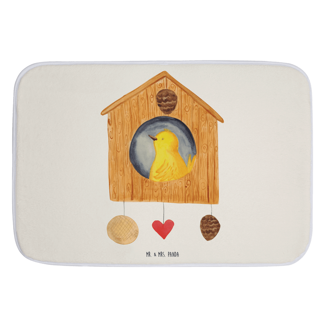 Badvorleger Vogelhaus Badematte, Badteppich, Duschvorleger, Badezimmerteppich, Badezimmermatte, Badvorleger, Duschmatte, Duschteppich, Tiermotive, Gute Laune, lustige Sprüche, Tiere, Vogel, Vögel, Vogelhaus, Vogelhäuschen, Home sweet home, Zuhause, Nest, Eigenheim, Familie, Wohnung, Haus, unser Haus, Lieblingsort, Castle