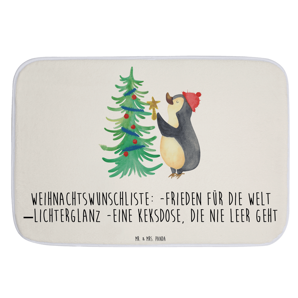 Badvorleger Pinguin Weihnachtsbaum Badematte, Badteppich, Duschvorleger, Badezimmerteppich, Badezimmermatte, Badvorleger, Duschmatte, Duschteppich, Winter, Weihnachten, Weihnachtsdeko, Nikolaus, Advent, Heiligabend, Wintermotiv, Pinguin