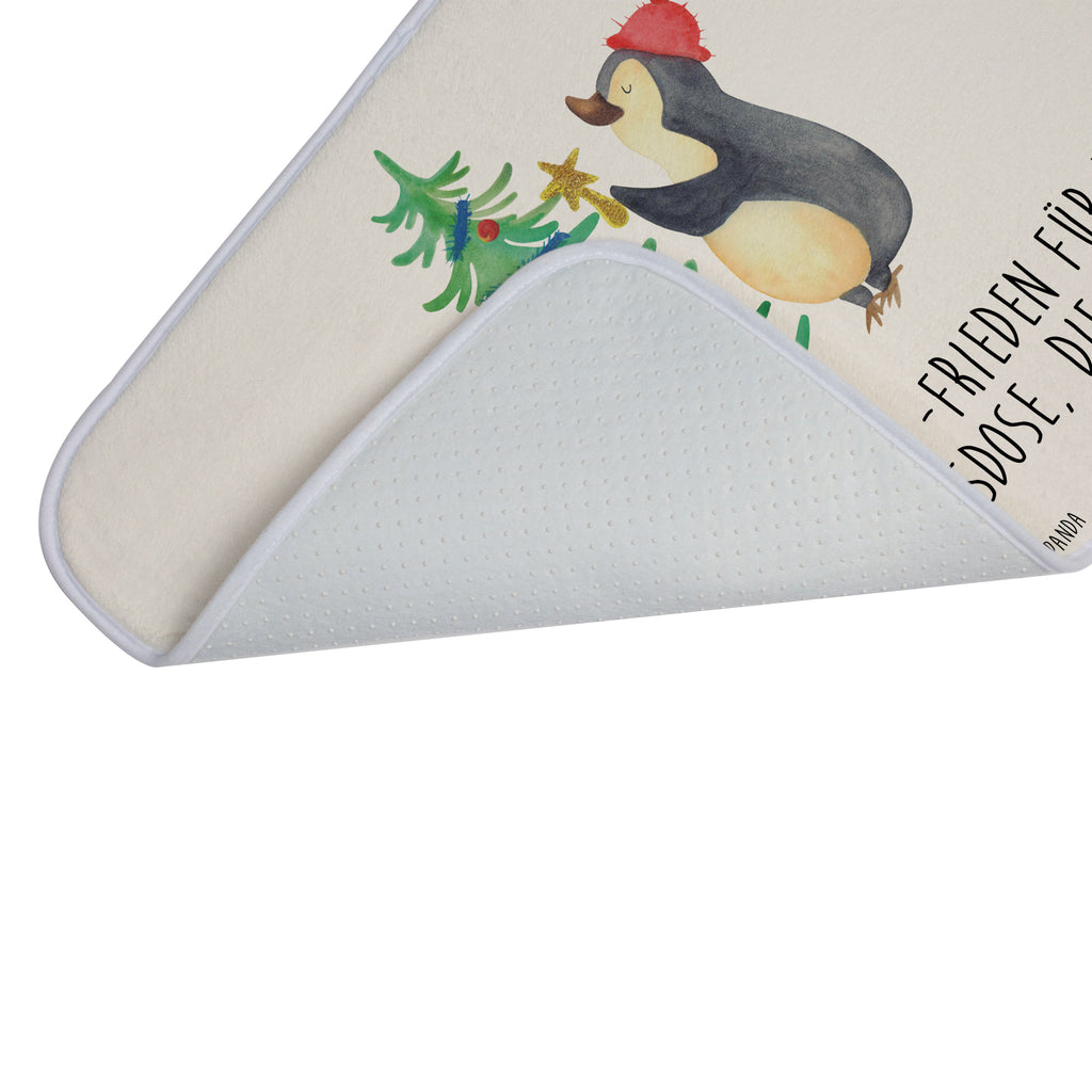 Badvorleger Pinguin Weihnachtsbaum Badematte, Badteppich, Duschvorleger, Badezimmerteppich, Badezimmermatte, Badvorleger, Duschmatte, Duschteppich, Winter, Weihnachten, Weihnachtsdeko, Nikolaus, Advent, Heiligabend, Wintermotiv, Pinguin