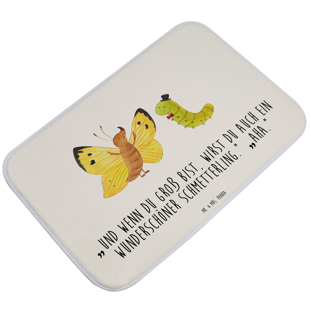Badvorleger Raupe & Schmetterling Badematte, Badteppich, Duschvorleger, Badezimmerteppich, Badezimmermatte, Badvorleger, Duschmatte, Duschteppich, Tiermotive, Gute Laune, lustige Sprüche, Tiere, Raupe, Schmetterling, Zitronenfalter, Entwicklung, Erwachsen werden, Kokon, Hut, Hütchen, Schönheit, Aufwachsen