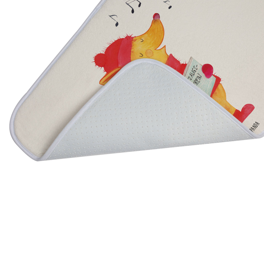 Badvorleger Fuchs Sänger Badematte, Badteppich, Duschvorleger, Badezimmerteppich, Badezimmermatte, Badvorleger, Duschmatte, Duschteppich, Winter, Weihnachten, Weihnachtsdeko, Nikolaus, Advent, Heiligabend, Wintermotiv, Fuchs, Füchse, Sänger, Geschenk Sänger, Singen, Weihnachtslieder