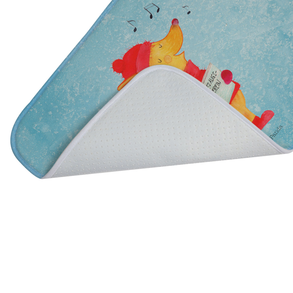 Badvorleger Fuchs Sänger Badematte, Badteppich, Duschvorleger, Badezimmerteppich, Badezimmermatte, Badvorleger, Duschmatte, Duschteppich, Winter, Weihnachten, Weihnachtsdeko, Nikolaus, Advent, Heiligabend, Wintermotiv, Fuchs, Füchse, Sänger, Geschenk Sänger, Singen, Weihnachtslieder