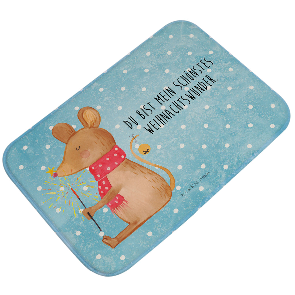 Badvorleger Weihnachtsmaus Badematte, Badteppich, Duschvorleger, Badezimmerteppich, Badezimmermatte, Badvorleger, Duschmatte, Duschteppich, Winter, Weihnachten, Weihnachtsdeko, Nikolaus, Advent, Heiligabend, Wintermotiv, Frohe Weihnachten, Weihnachtsgruß, Weihnachtsmotiv, Maus, Mäuschen, Weihnachtswunder