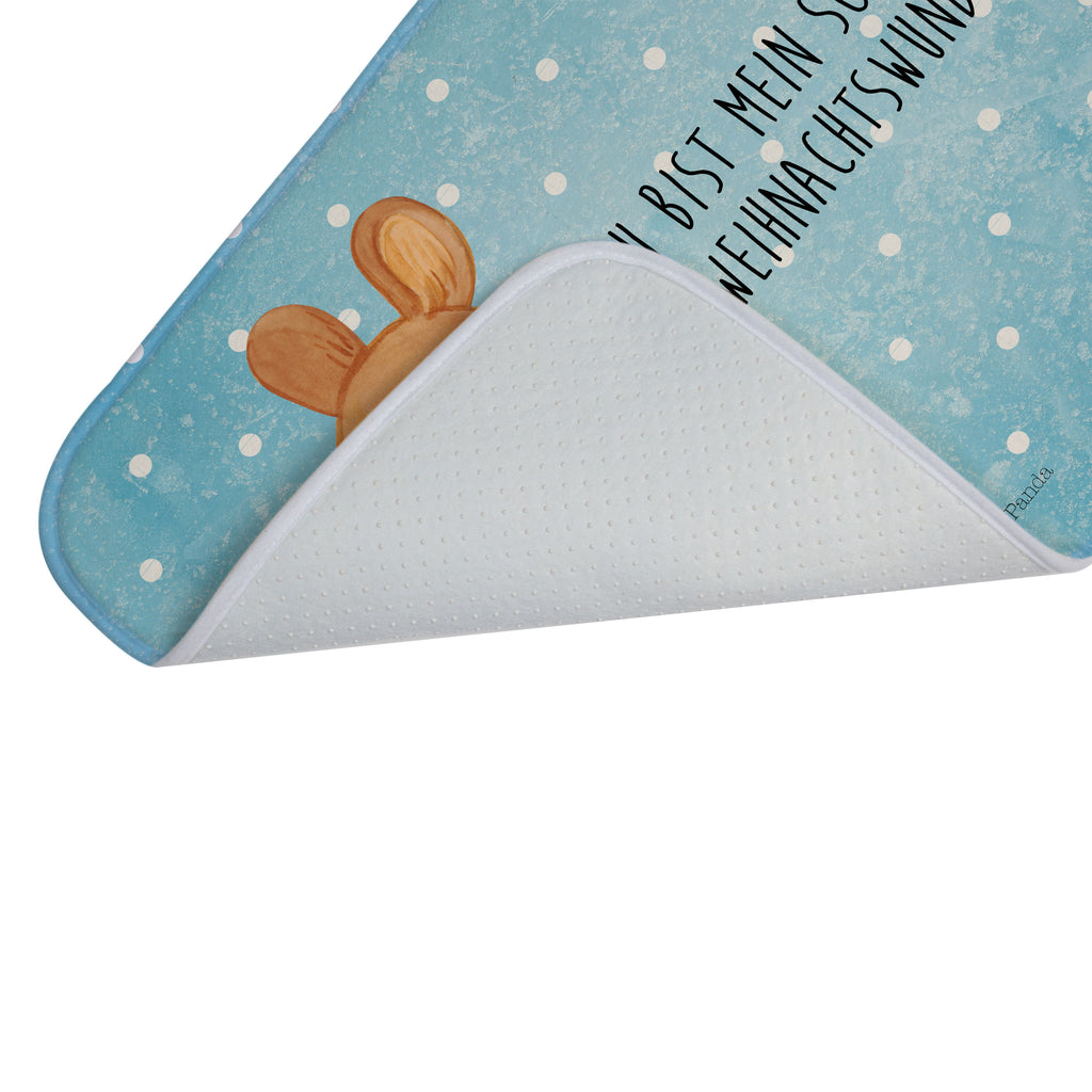 Badvorleger Weihnachtsmaus Badematte, Badteppich, Duschvorleger, Badezimmerteppich, Badezimmermatte, Badvorleger, Duschmatte, Duschteppich, Winter, Weihnachten, Weihnachtsdeko, Nikolaus, Advent, Heiligabend, Wintermotiv, Frohe Weihnachten, Weihnachtsgruß, Weihnachtsmotiv, Maus, Mäuschen, Weihnachtswunder