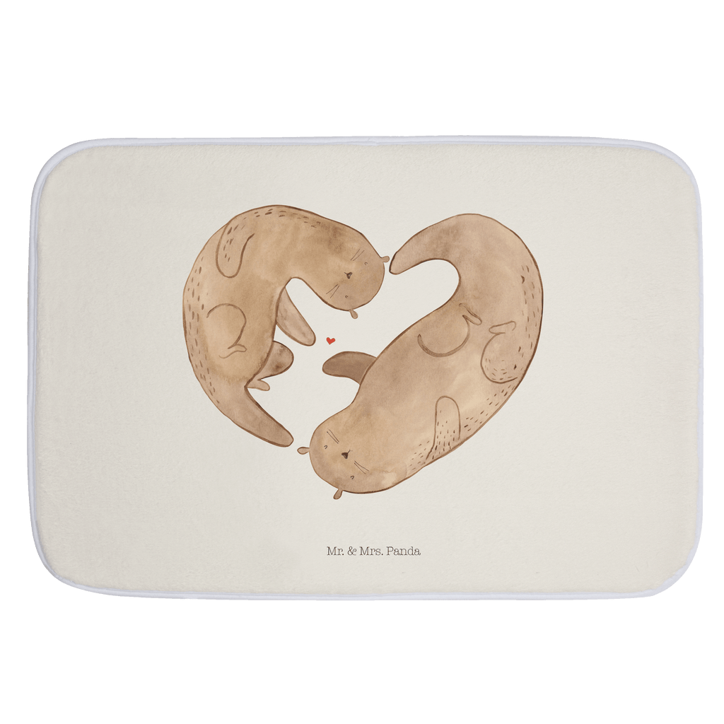 Badvorleger Otter Herz Badematte, Badteppich, Duschvorleger, Badezimmerteppich, Badezimmermatte, Badvorleger, Duschmatte, Duschteppich, Otter, Fischotter, Seeotter, Liebe, Herz, Liebesbeweis, Liebesgeschenk, Bessere Hälfte, Love you, Jahrestag, Hochzeitstag, Verlobung, gemeinsames Leben