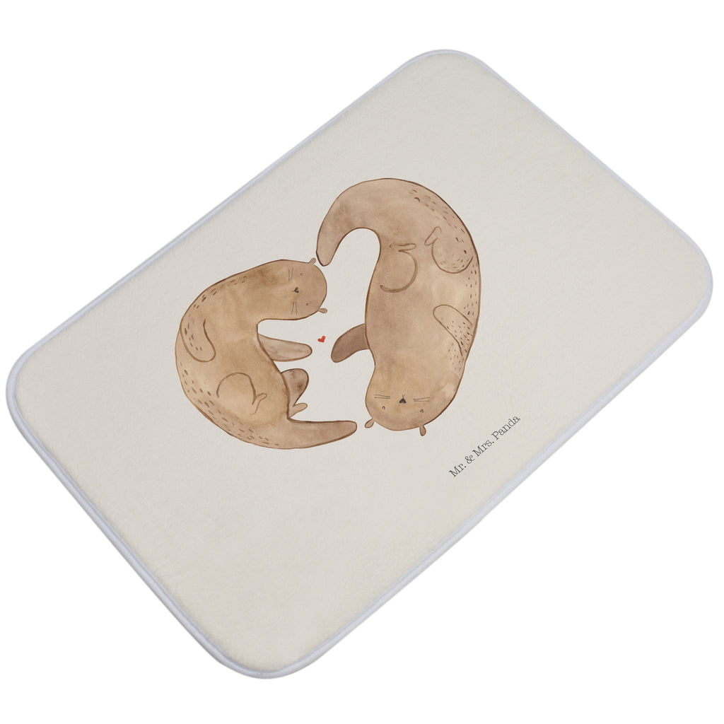 Badvorleger Otter Herz Badematte, Badteppich, Duschvorleger, Badezimmerteppich, Badezimmermatte, Badvorleger, Duschmatte, Duschteppich, Otter, Fischotter, Seeotter, Liebe, Herz, Liebesbeweis, Liebesgeschenk, Bessere Hälfte, Love you, Jahrestag, Hochzeitstag, Verlobung, gemeinsames Leben