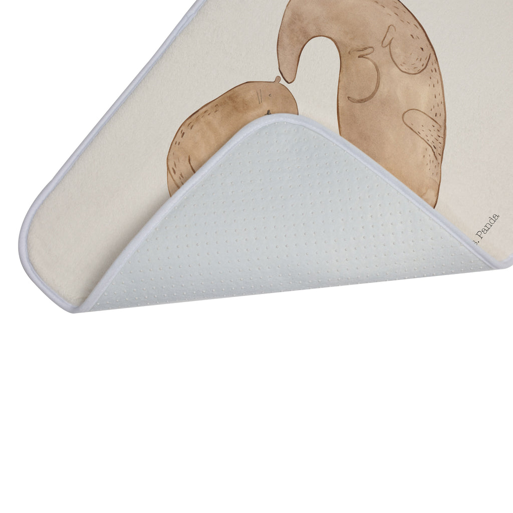 Badvorleger Otter Herz Badematte, Badteppich, Duschvorleger, Badezimmerteppich, Badezimmermatte, Badvorleger, Duschmatte, Duschteppich, Otter, Fischotter, Seeotter, Liebe, Herz, Liebesbeweis, Liebesgeschenk, Bessere Hälfte, Love you, Jahrestag, Hochzeitstag, Verlobung, gemeinsames Leben