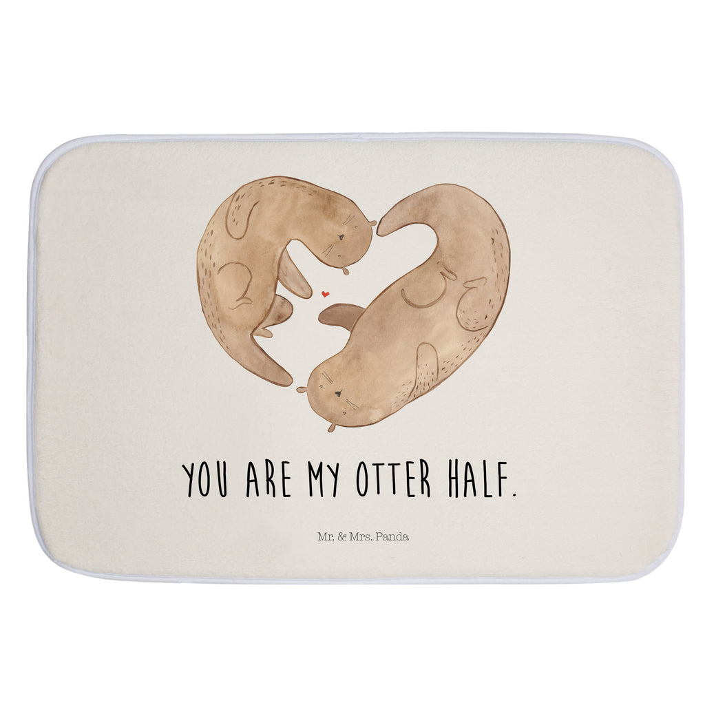 Badvorleger Otter Herz Badematte, Badteppich, Duschvorleger, Badezimmerteppich, Badezimmermatte, Badvorleger, Duschmatte, Duschteppich, Otter, Fischotter, Seeotter, Liebe, Herz, Liebesbeweis, Liebesgeschenk, Bessere Hälfte, Love you, Jahrestag, Hochzeitstag, Verlobung, gemeinsames Leben