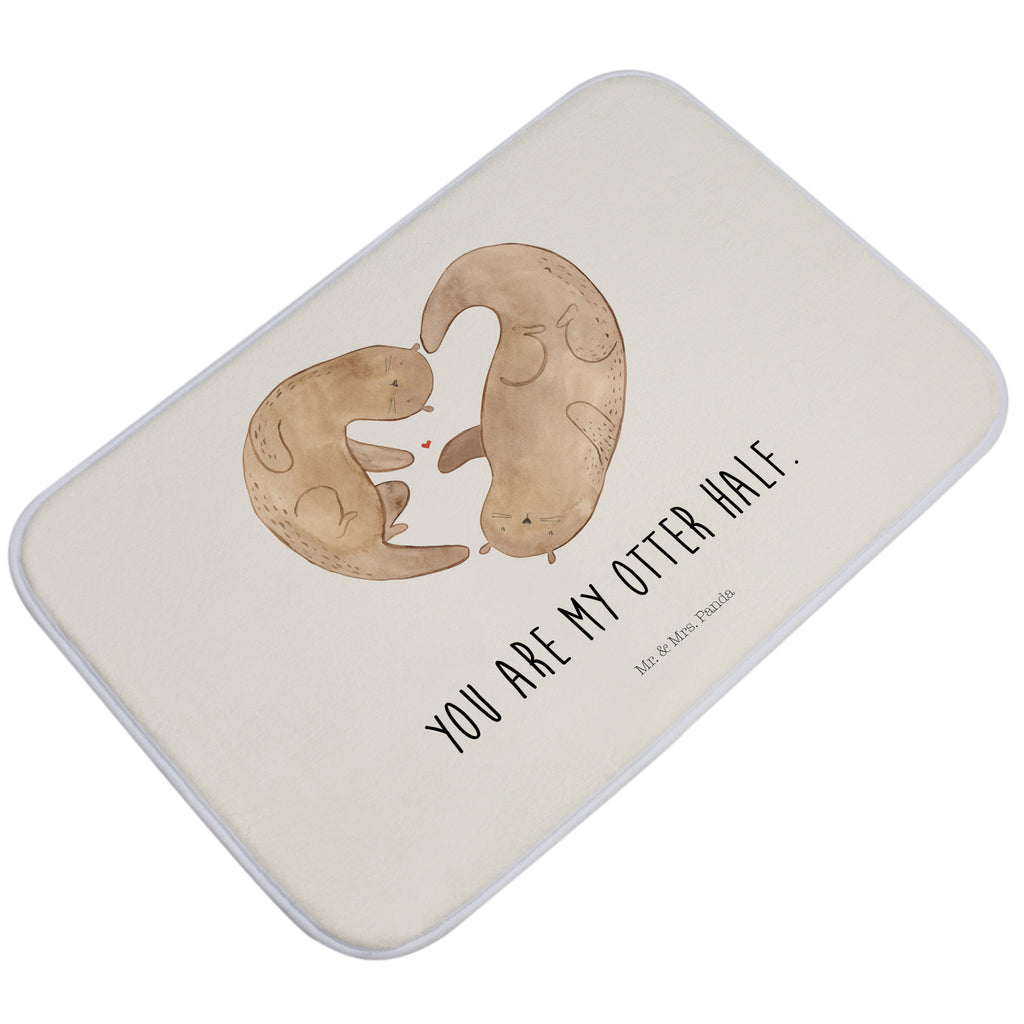 Badvorleger Otter Herz Badematte, Badteppich, Duschvorleger, Badezimmerteppich, Badezimmermatte, Badvorleger, Duschmatte, Duschteppich, Otter, Fischotter, Seeotter, Liebe, Herz, Liebesbeweis, Liebesgeschenk, Bessere Hälfte, Love you, Jahrestag, Hochzeitstag, Verlobung, gemeinsames Leben