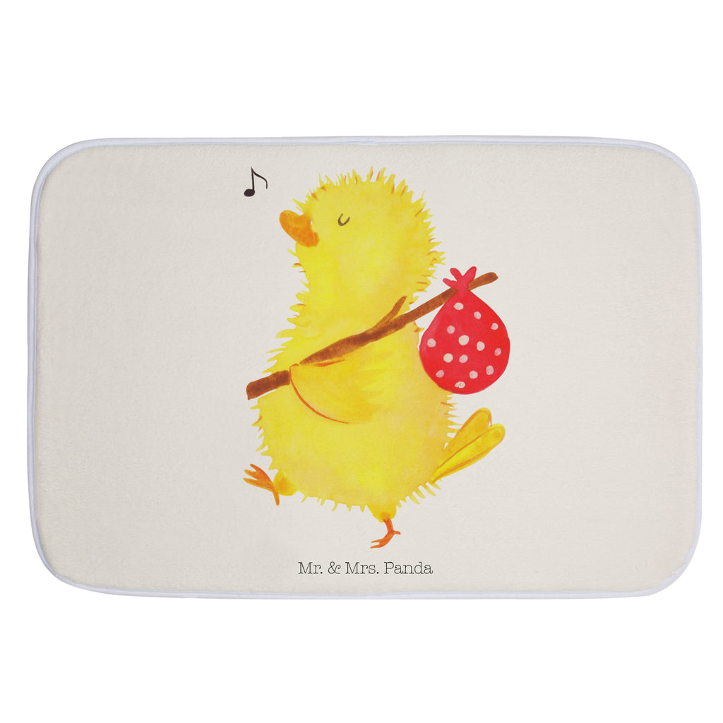 Badvorleger Küken Wanderer Badematte, Badteppich, Duschvorleger, Badezimmerteppich, Badezimmermatte, Badvorleger, Duschmatte, Duschteppich, Ostern, Osterhase, Ostergeschenke, Osternest, Osterdeko, Geschenk zu Ostern, Küken, Osterei, Ostereier, Ei, Frühlingsgefühle, Freude, Grüße, liebe Grüße, Frohe Ostern, Ostergrüße, Flausen, Wunder, Reisen, Weltenbummler, Zeit, Zeitmanagement, Backpacker