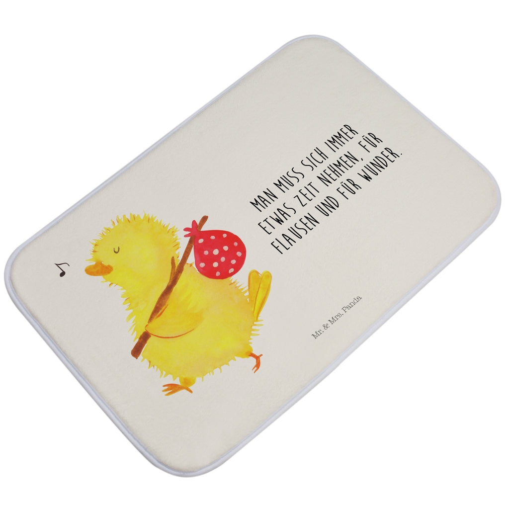 Badvorleger Küken Wanderer Badematte, Badteppich, Duschvorleger, Badezimmerteppich, Badezimmermatte, Badvorleger, Duschmatte, Duschteppich, Ostern, Osterhase, Ostergeschenke, Osternest, Osterdeko, Geschenk zu Ostern, Küken, Osterei, Ostereier, Ei, Frühlingsgefühle, Freude, Grüße, liebe Grüße, Frohe Ostern, Ostergrüße, Flausen, Wunder, Reisen, Weltenbummler, Zeit, Zeitmanagement, Backpacker