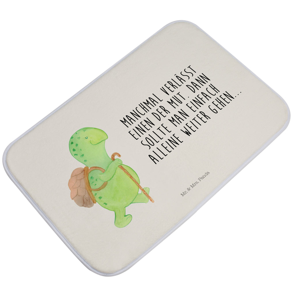 Badvorleger Schildkröte Wanderer Badematte, Badteppich, Duschvorleger, Badezimmerteppich, Badezimmermatte, Badvorleger, Duschmatte, Duschteppich, Schildkröte, Schildkröten, Motivation, Motivationsspruch, Motivationssprüche, Neuanfang