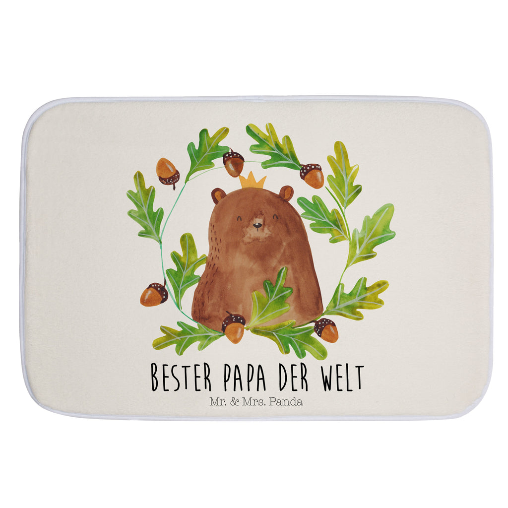 Badvorleger Bär König Badematte, Badteppich, Duschvorleger, Badezimmerteppich, Badezimmermatte, Badvorleger, Duschmatte, Duschteppich, Bär, Teddy, Teddybär, Papa, Papa Bär, bester Vater, bester Papa, weltbester Papa, Vatertag, Vater, Dad, Daddy, Papi