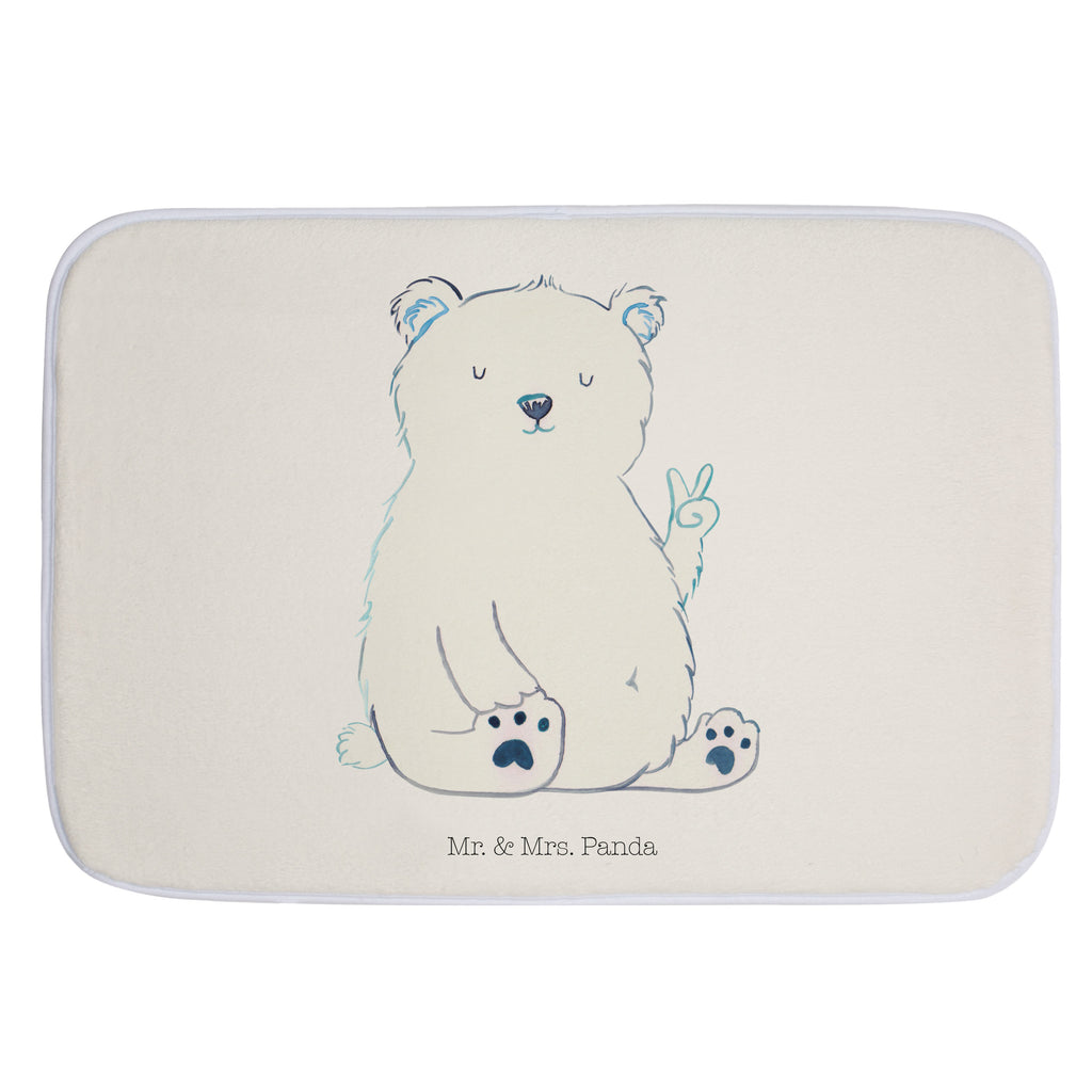 Badvorleger Eisbär Faul Badematte, Badteppich, Duschvorleger, Badezimmerteppich, Badezimmermatte, Badvorleger, Duschmatte, Duschteppich, Bär, Teddy, Teddybär, Eisbär, Nordpol, Faul, Entspannen, Relaxen, Büro, Arbeit, Bürojob, Arbeitsplatz, Homeoffice