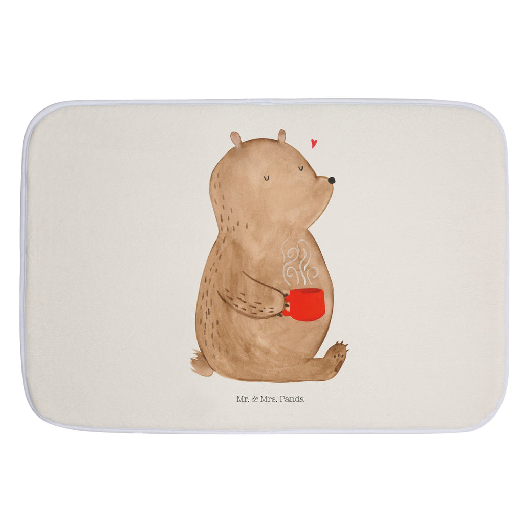 Badvorleger Bär Kaffee Badematte, Badteppich, Duschvorleger, Badezimmerteppich, Badezimmermatte, Badvorleger, Duschmatte, Duschteppich, Bär, Teddy, Teddybär, Kaffee, Coffee, Bären, guten Morgen, Morgenroutine, Welt erobern, Welt retten, Motivation