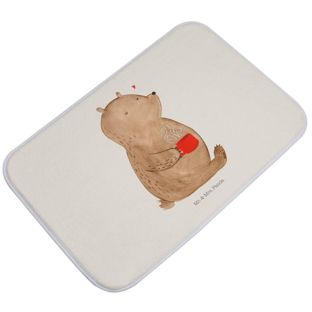 Badvorleger Bär Kaffee Badematte, Badteppich, Duschvorleger, Badezimmerteppich, Badezimmermatte, Badvorleger, Duschmatte, Duschteppich, Bär, Teddy, Teddybär, Kaffee, Coffee, Bären, guten Morgen, Morgenroutine, Welt erobern, Welt retten, Motivation