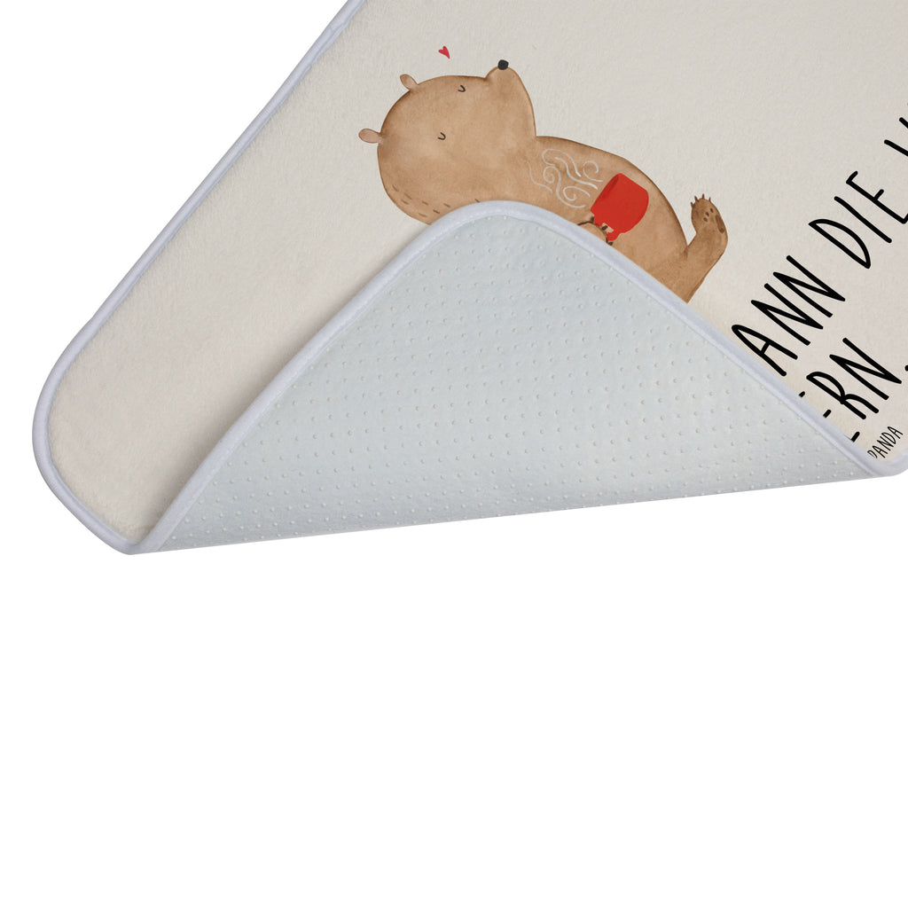 Badvorleger Bär Kaffee Badematte, Badteppich, Duschvorleger, Badezimmerteppich, Badezimmermatte, Badvorleger, Duschmatte, Duschteppich, Bär, Teddy, Teddybär, Kaffee, Coffee, Bären, guten Morgen, Morgenroutine, Welt erobern, Welt retten, Motivation