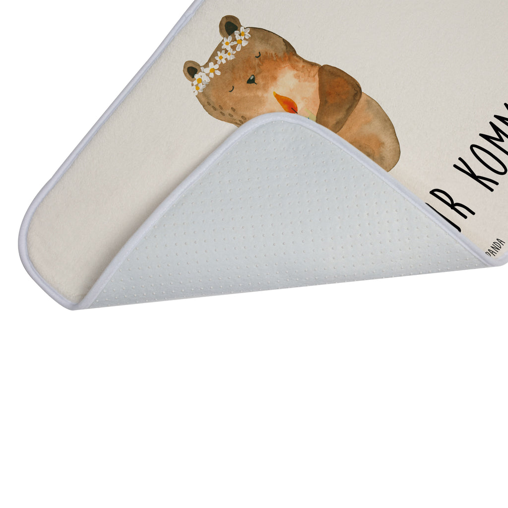 Badvorleger Kommunion-Bär Badematte, Badteppich, Duschvorleger, Badezimmerteppich, Badezimmermatte, Badvorleger, Duschmatte, Duschteppich, Bär, Teddy, Teddybär, Kommunion, Gottes Segen, Taufkerze, katholisch