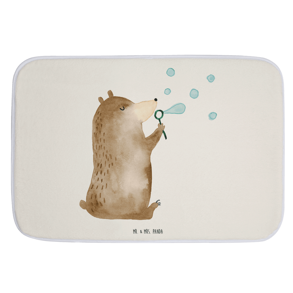 Badvorleger Bär Seifenblasen Badematte, Badteppich, Duschvorleger, Badezimmerteppich, Badezimmermatte, Badvorleger, Duschmatte, Duschteppich, Bär, Teddy, Teddybär, Seifenblasen Bär Lustig Sein Glücklich Traurig Happy
