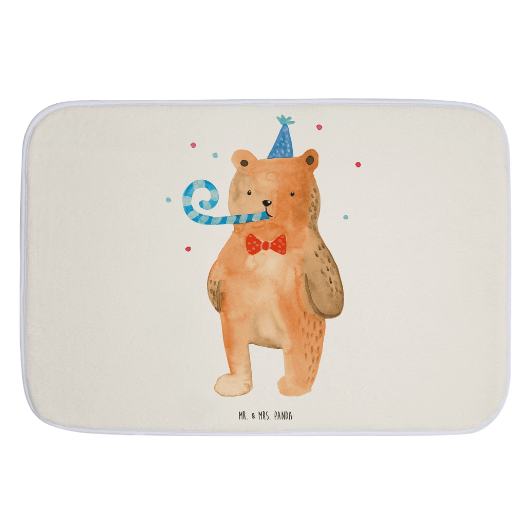 Badvorleger Birthday Bär Badematte, Badteppich, Duschvorleger, Badezimmerteppich, Badezimmermatte, Badvorleger, Duschmatte, Duschteppich, Bär, Teddy, Teddybär, Happy Birthday, Alles Gute, Glückwunsch, Geburtstag