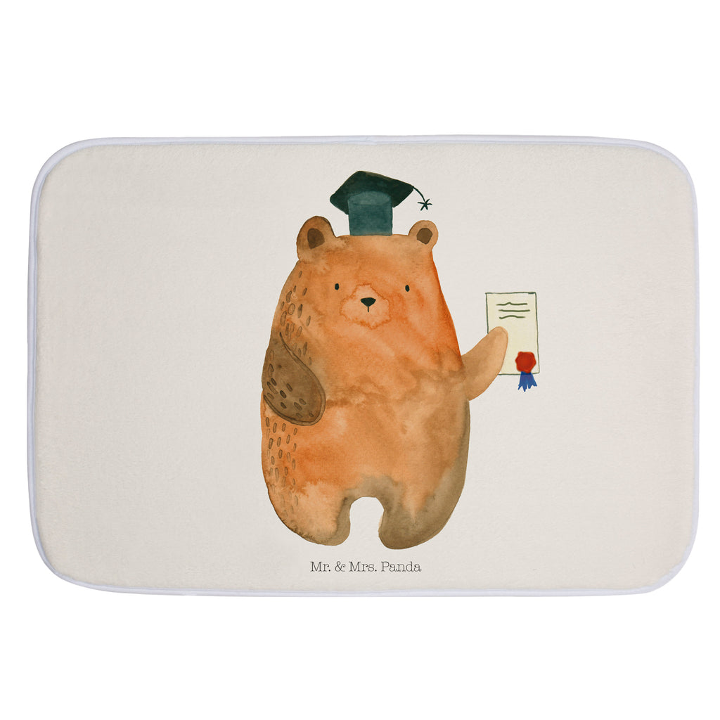 Badvorleger Prüfungsbär Badematte, Badteppich, Duschvorleger, Badezimmerteppich, Badezimmermatte, Badvorleger, Duschmatte, Duschteppich, Bär, Teddy, Teddybär, Abitur, Prüfungen, Prüfung bestanden, Abschluss, Zeugnis, Abschlusszeugnis