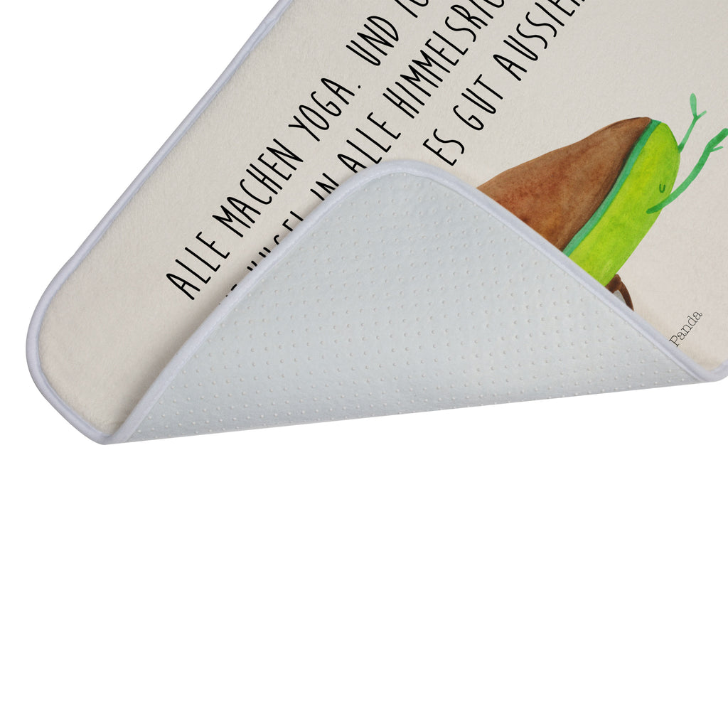 Badvorleger Avocado Yoga Badematte, Badteppich, Duschvorleger, Badezimmerteppich, Badezimmermatte, Badvorleger, Duschmatte, Duschteppich, Avocado, Veggie, Vegan, Gesund, Avocado Yoga Vegan