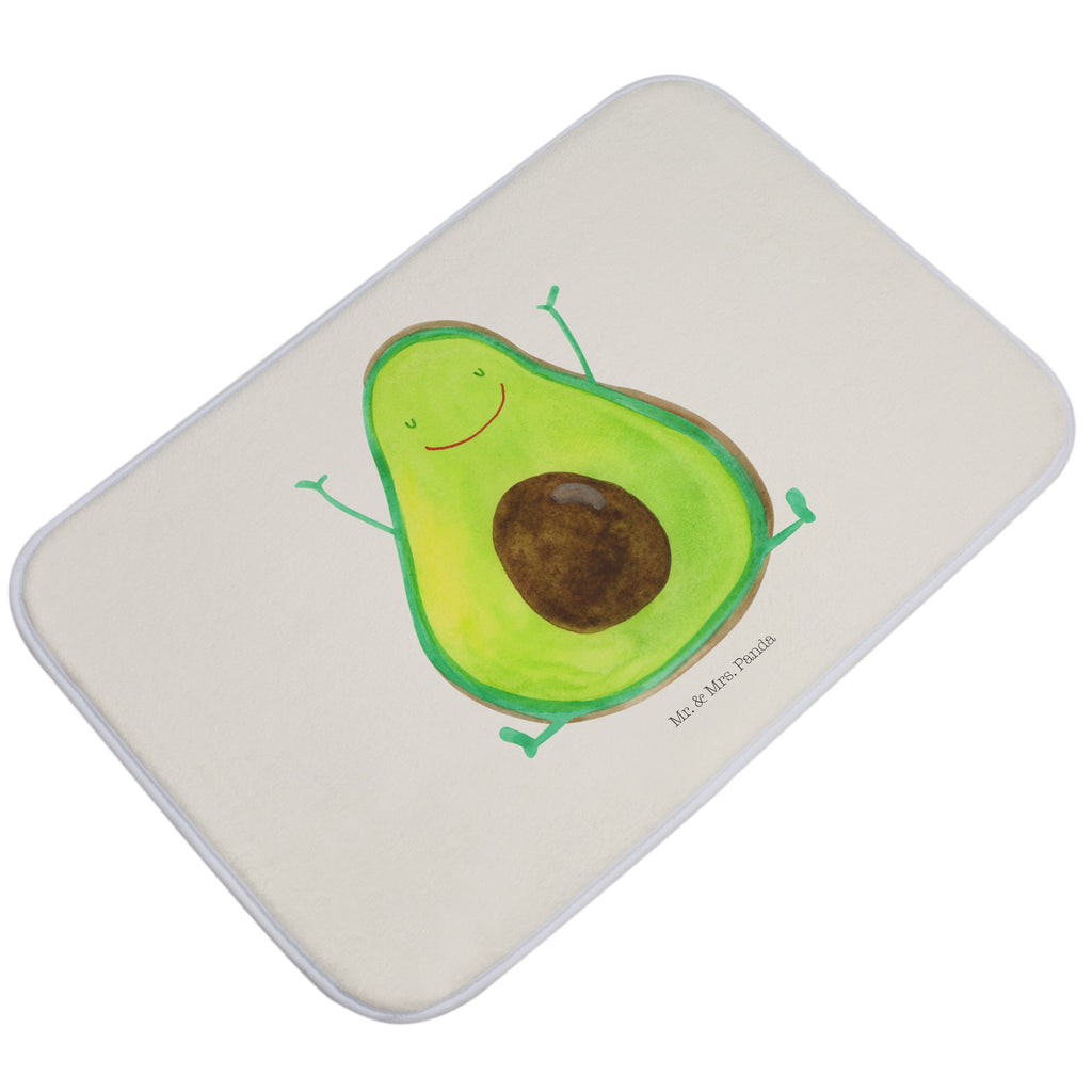 Badvorleger Avocado Happy Badematte, Badteppich, Duschvorleger, Badezimmerteppich, Badezimmermatte, Badvorleger, Duschmatte, Duschteppich, Avocado, Veggie, Vegan, Gesund, Chaos