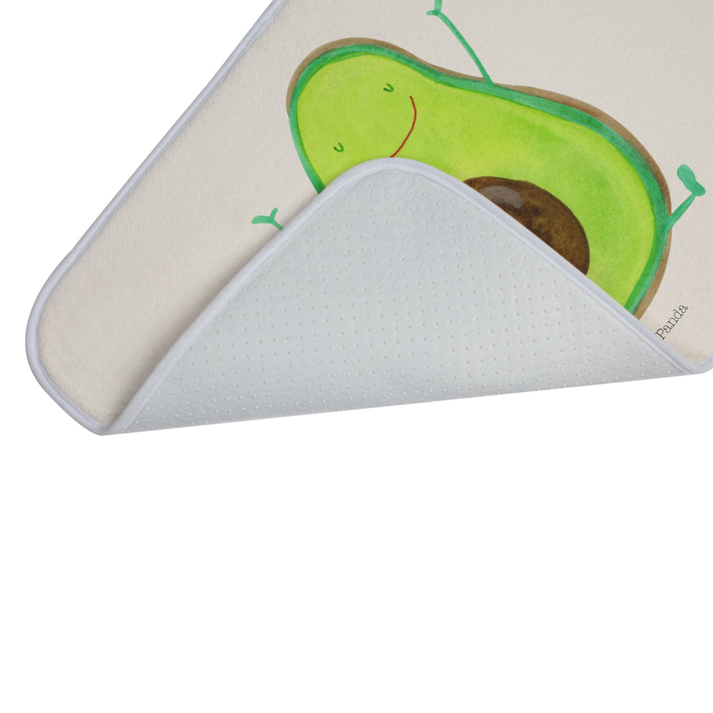Badvorleger Avocado Happy Badematte, Badteppich, Duschvorleger, Badezimmerteppich, Badezimmermatte, Badvorleger, Duschmatte, Duschteppich, Avocado, Veggie, Vegan, Gesund, Chaos