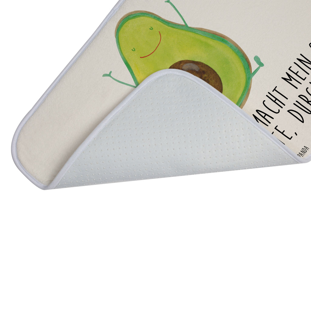 Badvorleger Avocado Happy Badematte, Badteppich, Duschvorleger, Badezimmerteppich, Badezimmermatte, Badvorleger, Duschmatte, Duschteppich, Avocado, Veggie, Vegan, Gesund, Chaos