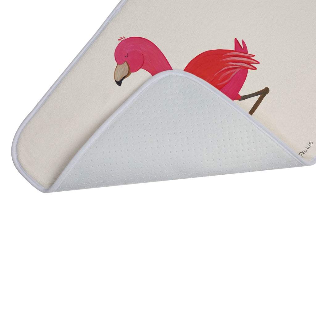 Badvorleger Flamingo Yoga Badematte, Badteppich, Duschvorleger, Badezimmerteppich, Badezimmermatte, Badvorleger, Duschmatte, Duschteppich, Flamingo, Vogel, Yoga, Namaste, Achtsamkeit, Yoga-Übung, Entspannung, Ärger, Aufregen, Tiefenentspannung