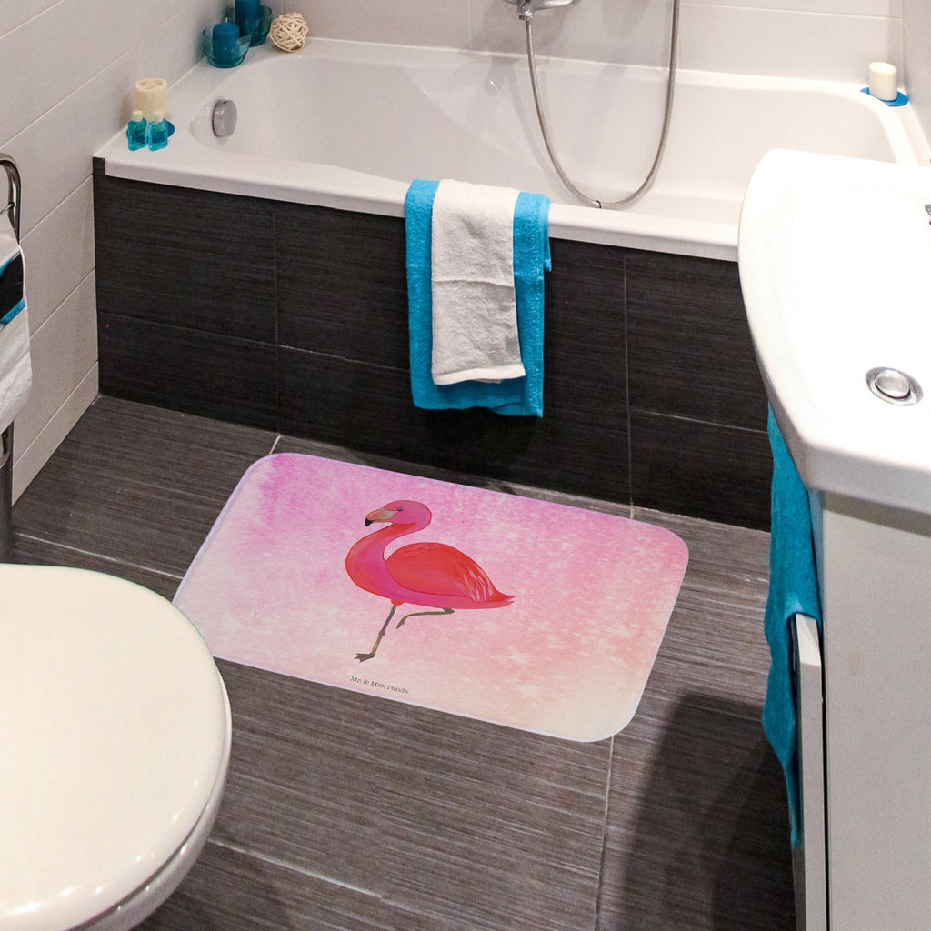 Badvorleger Flamingo classic Badematte, Badteppich, Duschvorleger, Badezimmerteppich, Badezimmermatte, Badvorleger, Duschmatte, Duschteppich, Flamingo, Einzigartig, Selbstliebe, Stolz, ich, für mich, Spruch, Freundin, Freundinnen, Außenseiter, Sohn, Tochter, Geschwister
