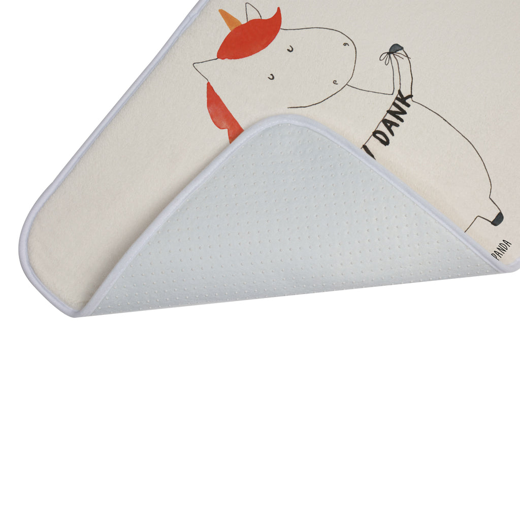 Badvorleger Einhorn Vielen Dank Badematte, Badteppich, Duschvorleger, Badezimmerteppich, Badezimmermatte, Badvorleger, Duschmatte, Duschteppich, Einhorn, Einhörner, Einhorn Deko, Pegasus, Unicorn, Danke, vielen Dank, Dankeschön, Danksagung