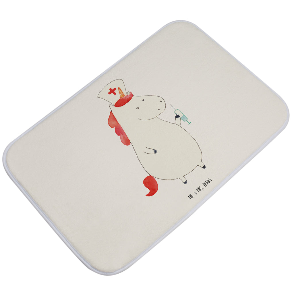 Badvorleger Einhorn Krankenschwester Badematte, Badteppich, Duschvorleger, Badezimmerteppich, Badezimmermatte, Badvorleger, Duschmatte, Duschteppich, Einhorn, Einhörner, Einhorn Deko, Pegasus, Unicorn, Krankenschwester Geschenk, Krankenpfleger Geschenk, Krankenpflegerin, Krankenschwester Dankeschön, Krankenhaus, Ärztin Geschenk
