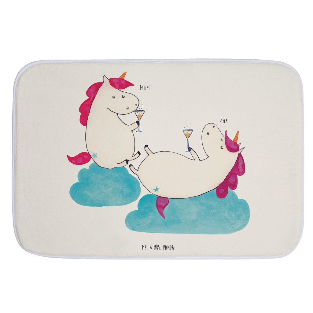 Badvorleger Einhörner Sekt Badematte, Badteppich, Duschvorleger, Badezimmerteppich, Badezimmermatte, Badvorleger, Duschmatte, Duschteppich, Einhorn, Einhörner, Einhorn Deko, Pegasus, Unicorn, Freundinnen, Freundin, BFF, Sekt, Mädelsabend, Spaß, Party, Korken, Anstoßen, Beste
