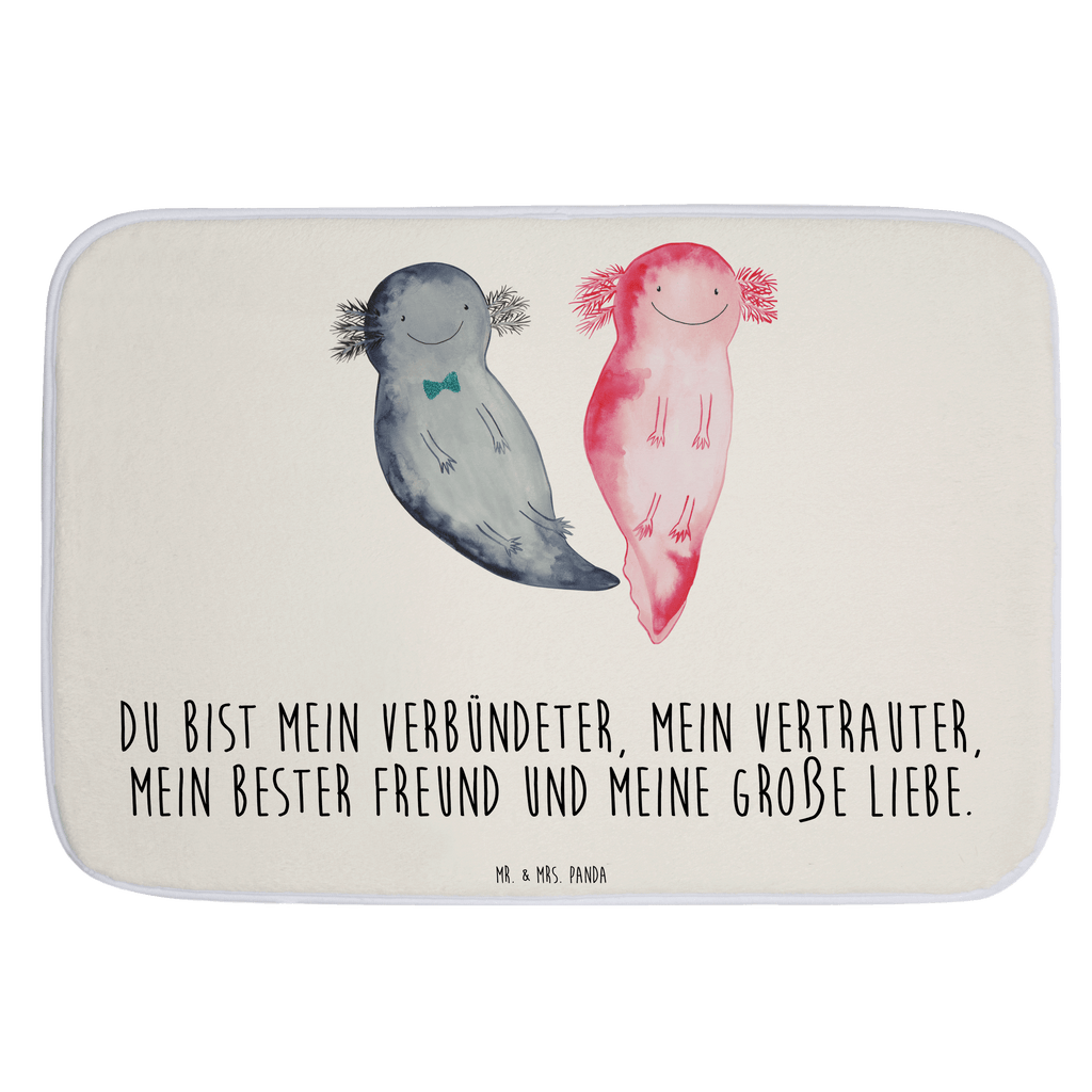 Badvorleger Axolotl Axel+Lotte Badematte, Badteppich, Duschvorleger, Badezimmerteppich, Badezimmermatte, Badvorleger, Duschmatte, Duschteppich, Axolotl, Molch, Axolot, Schwanzlurch, Lurch, Lurche, Liebe, große Liebe, Liebesbeweis, Freund, Verlobter, Ehemann, Jahrestag, Valentinstag