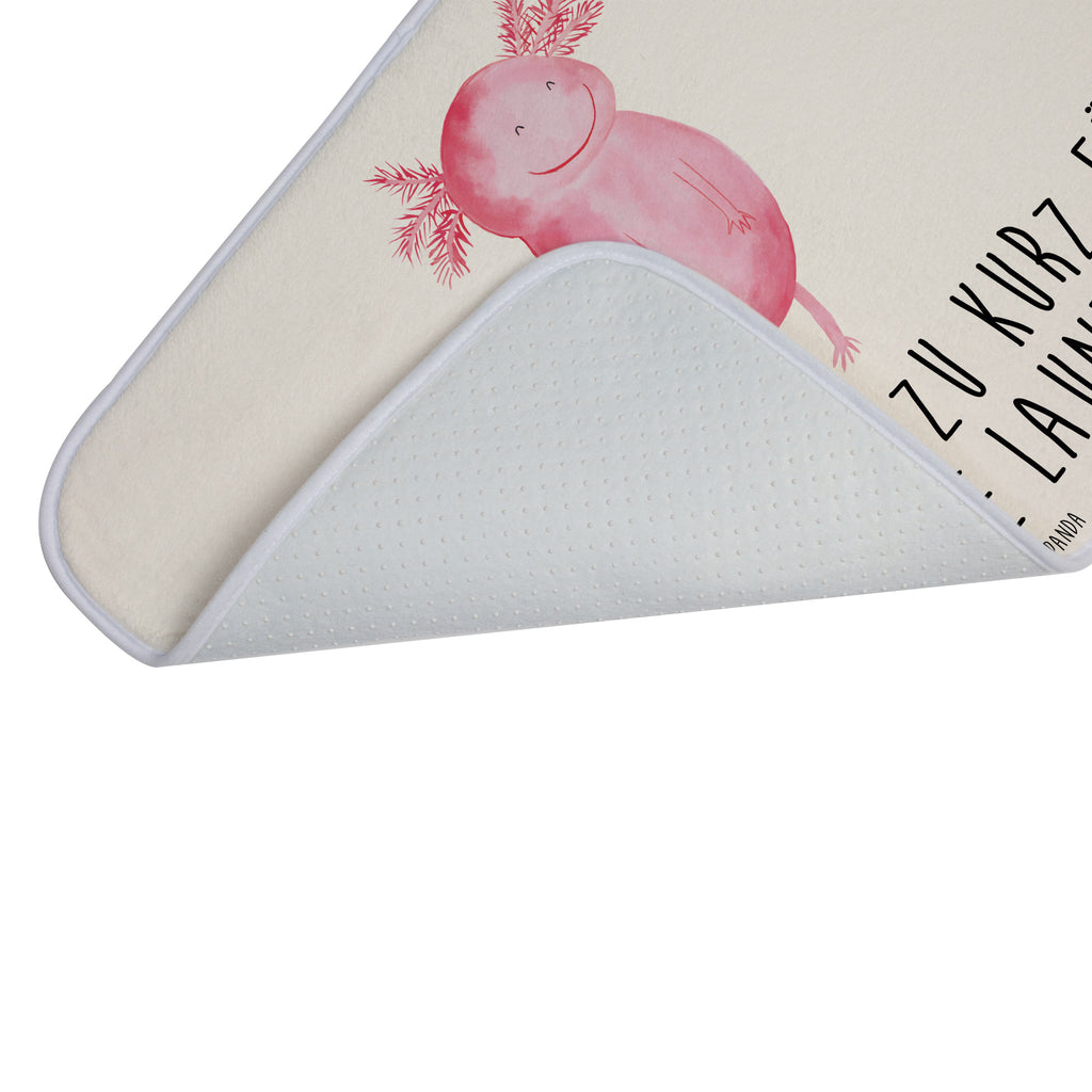 Badvorleger Axolotl glücklich Badematte, Badteppich, Duschvorleger, Badezimmerteppich, Badezimmermatte, Badvorleger, Duschmatte, Duschteppich, Axolotl, Molch, Axolot, Schwanzlurch, Lurch, Lurche, Motivation, gute Laune