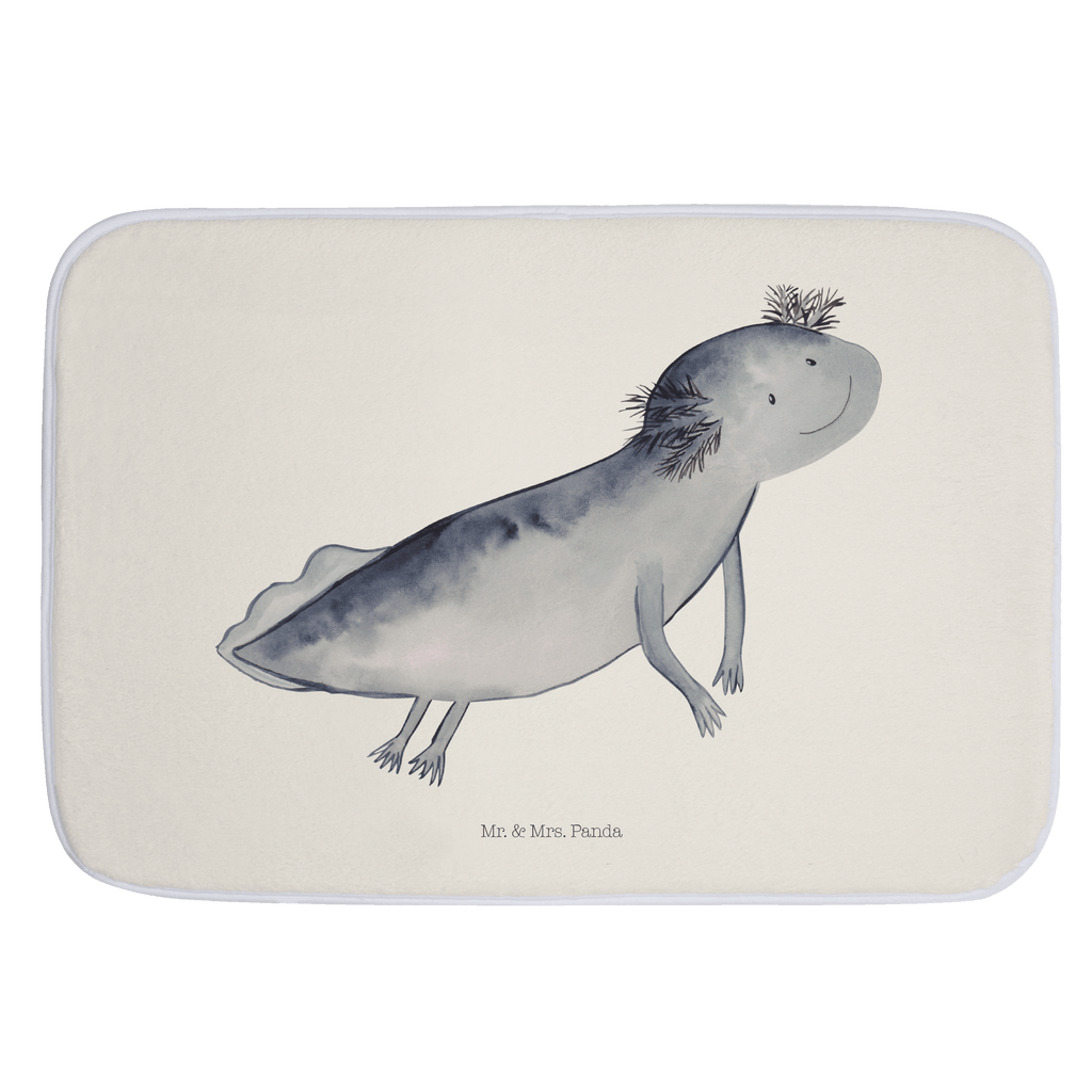 Badvorleger Axolotl schwimmt Badematte, Badteppich, Duschvorleger, Badezimmerteppich, Badezimmermatte, Badvorleger, Duschmatte, Duschteppich, Axolotl, Molch, Axolot, Schwanzlurch, Lurch, Lurche, Problem, Probleme, Lösungen, Motivation