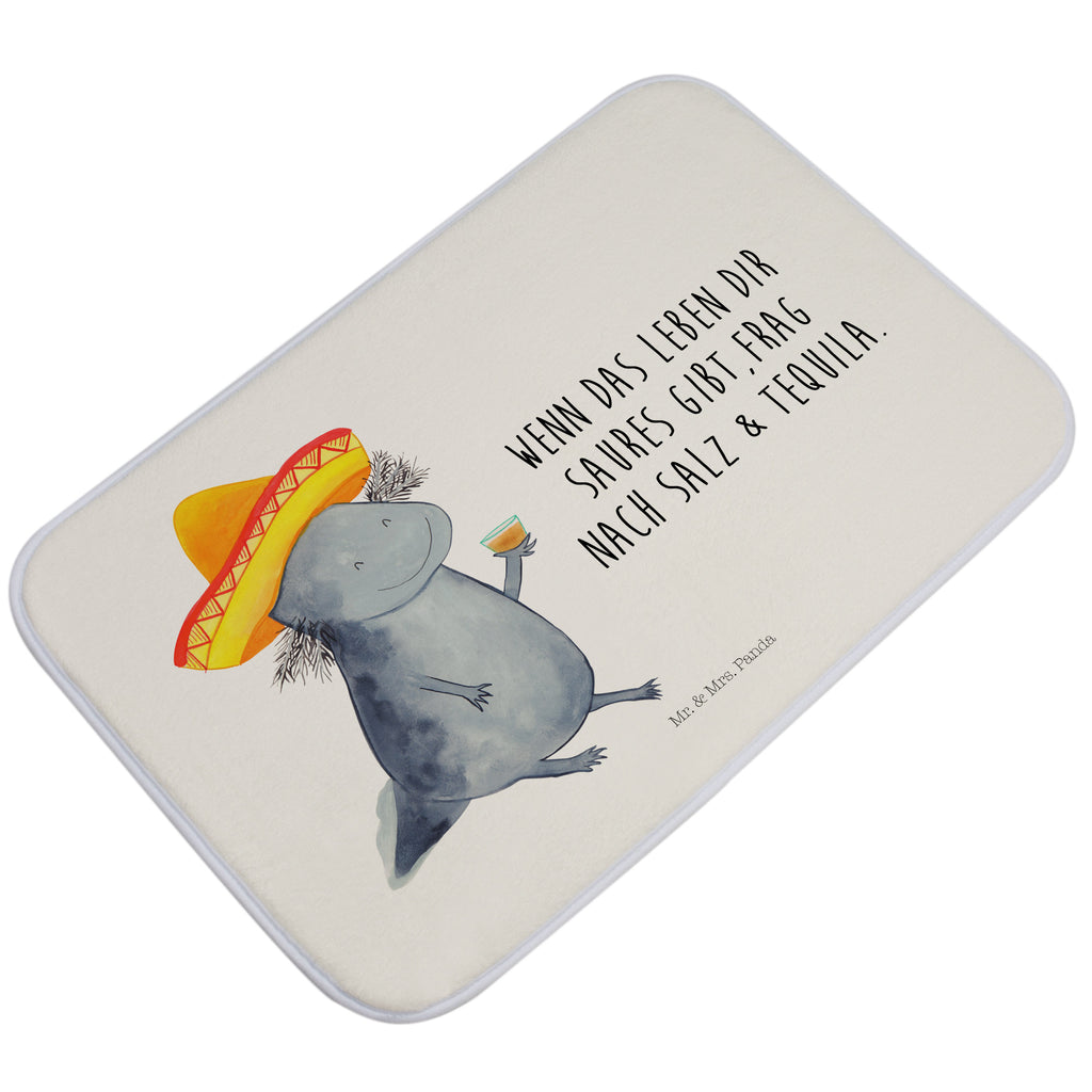Badvorleger Axolotl Tequila Badematte, Badteppich, Duschvorleger, Badezimmerteppich, Badezimmermatte, Badvorleger, Duschmatte, Duschteppich, Axolotl, Molch, Mexico, Mexiko, Sombrero, Zitrone, Tequila, Motivation, Spruch, Schwanzlurch, Lurch, Lurche, Axolot, Feuerdrache, Feuersalamander