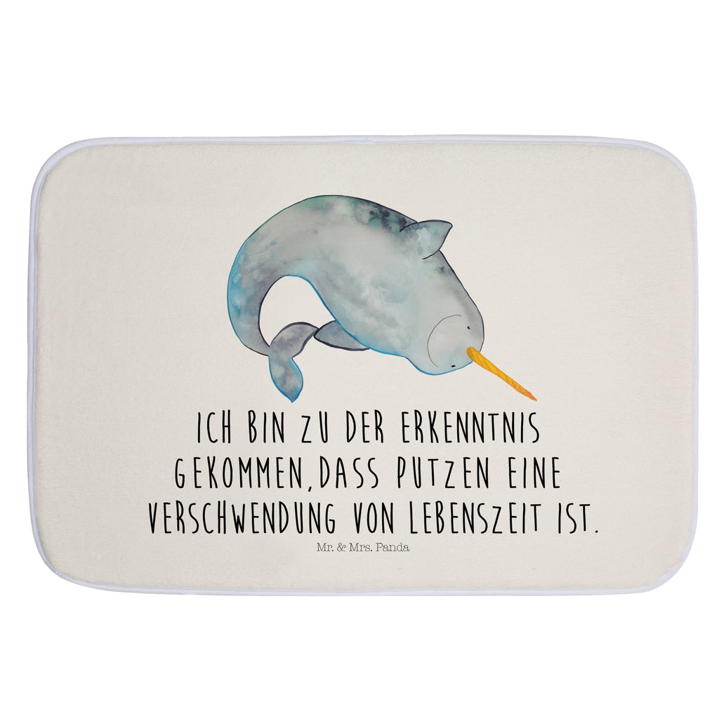 Badvorleger Narwal Badematte, Badteppich, Duschvorleger, Badezimmerteppich, Badezimmermatte, Badvorleger, Duschmatte, Duschteppich, Meerestiere, Meer, Urlaub, Narwal, Wal, Putzen, Hausfrau, Junggesellin, aufräumen, Kinderzimmer