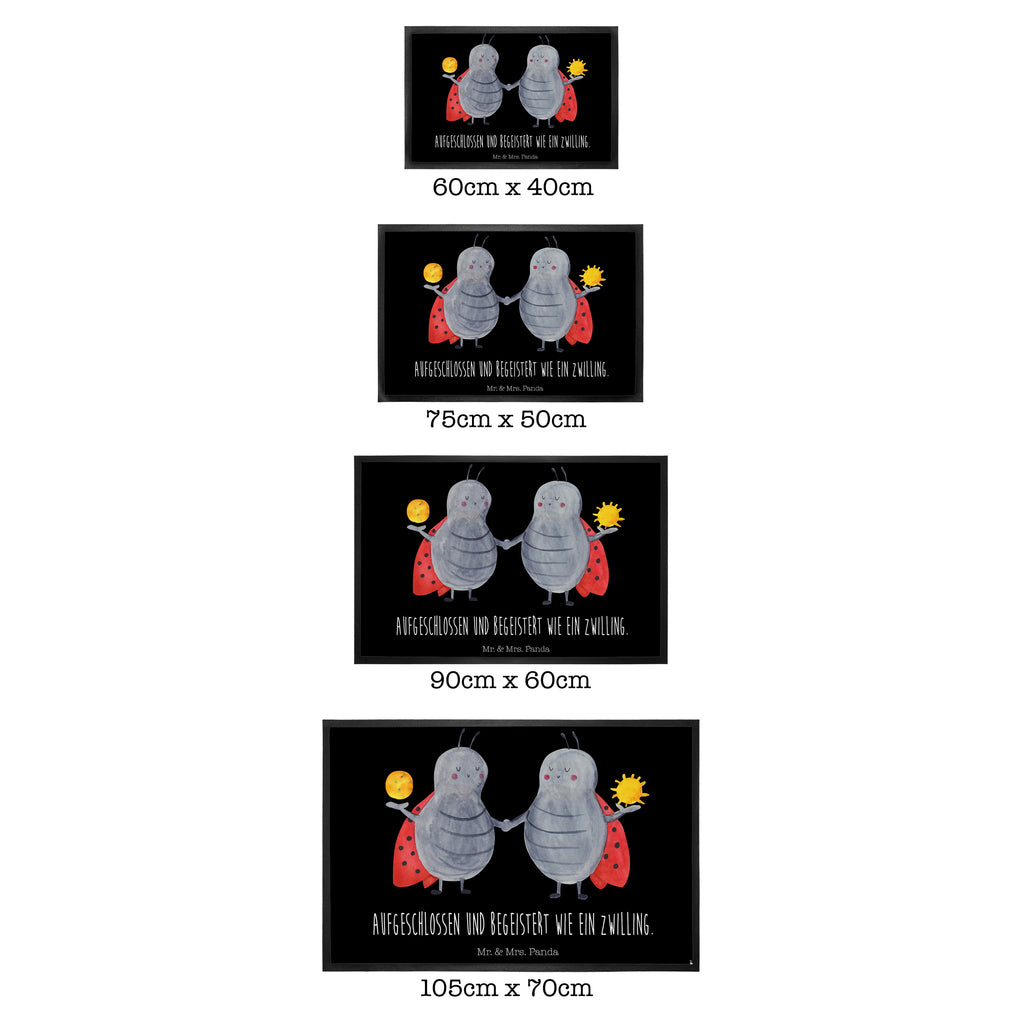 Fußmatte Sternzeichen Zwilling Türvorleger, Schmutzmatte, Fußabtreter, Matte, Schmutzfänger, Fußabstreifer, Schmutzfangmatte, Türmatte, Motivfußmatte, Haustürmatte, Vorleger, Tierkreiszeichen, Sternzeichen, Horoskop, Astrologie, Aszendent, Zwillinge, Zwilling Geschenk, Zwilling Sternzeichen, Geburtstag Mai, Geschenk Mai, Geschenk Juni, Marienkäfer, Glückskäfer, Zwillingsbruder, Zwillingsschwester
