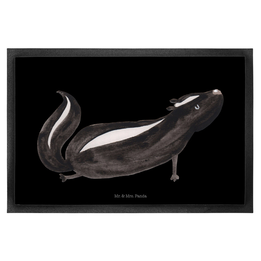 Fußmatte Stinktier Yoga Stinktier, Skunk, Wildtier, Raubtier, Stinker, Stinki, Yoga, Namaste, Lebe, Liebe, Lache Türvorleger, Schmutzmatte, Fußabtreter, Matte, Schmutzfänger, Fußabstreifer, Schmutzfangmatte, Türmatte, Motivfußmatte,  Haustürmatte, Vorleger  Stinktier, Skunk