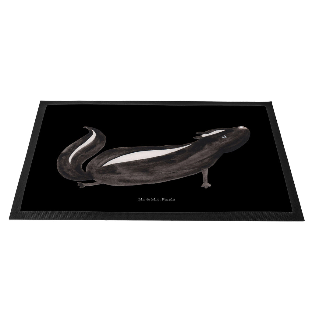 Fußmatte Stinktier Yoga Stinktier, Skunk, Wildtier, Raubtier, Stinker, Stinki, Yoga, Namaste, Lebe, Liebe, Lache Türvorleger, Schmutzmatte, Fußabtreter, Matte, Schmutzfänger, Fußabstreifer, Schmutzfangmatte, Türmatte, Motivfußmatte,  Haustürmatte, Vorleger  Stinktier, Skunk