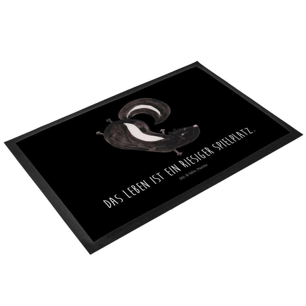 Fußmatte Stinktier Handstand Stinktier, Skunk, Wildtier, Raubtier, Stinker, Stinki, Spielplatz, verpielt, Kind,  Türvorleger, Schmutzmatte, Fußabtreter, Matte, Schmutzfänger, Fußabstreifer, Schmutzfangmatte, Türmatte, Motivfußmatte,  Haustürmatte, Vorleger  Stinktier, Skunk