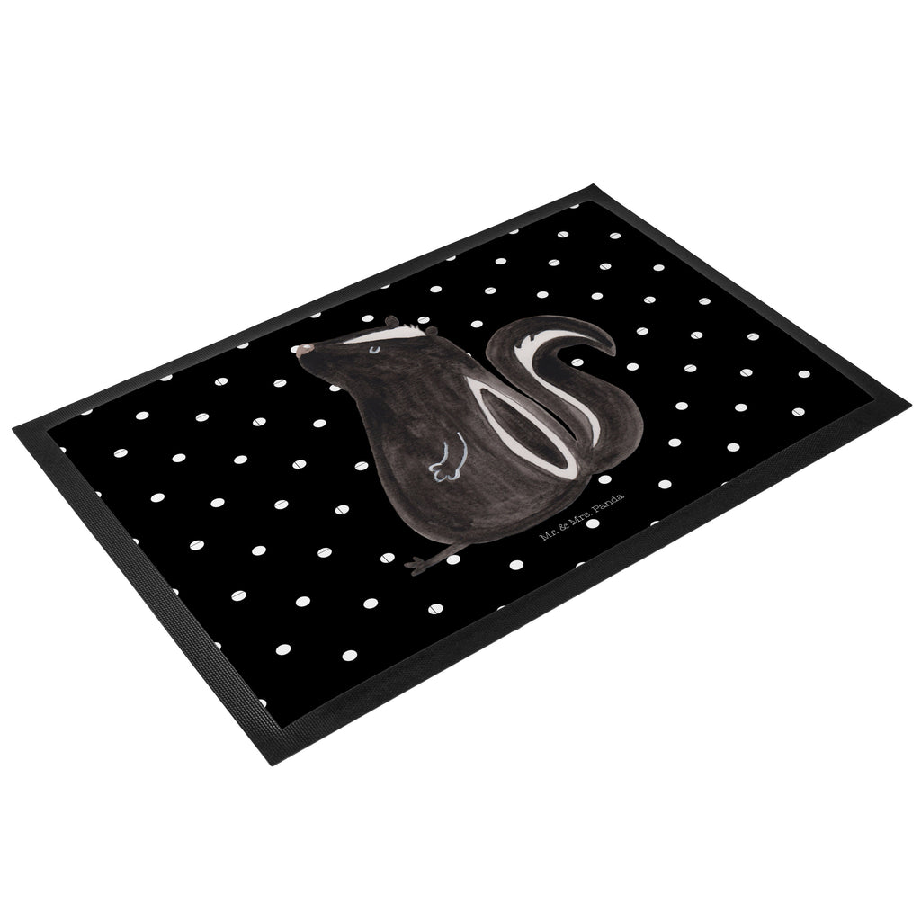 Fußmatte Stinktier sitzend Stinktier, Skunk, Wildtier, Raubtier, Stinker, Stinki, Spruch, Büro, Recht, Besserwisser, Türvorleger, Schmutzmatte, Fußabtreter, Matte, Schmutzfänger, Fußabstreifer, Schmutzfangmatte, Türmatte, Motivfußmatte,  Haustürmatte, Vorleger  Stinktier, Skunk