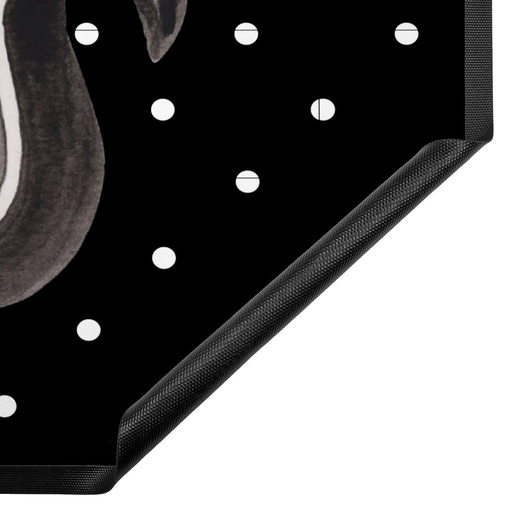 Fußmatte Stinktier sitzend Stinktier, Skunk, Wildtier, Raubtier, Stinker, Stinki, Spruch, Büro, Recht, Besserwisser, Türvorleger, Schmutzmatte, Fußabtreter, Matte, Schmutzfänger, Fußabstreifer, Schmutzfangmatte, Türmatte, Motivfußmatte,  Haustürmatte, Vorleger  Stinktier, Skunk